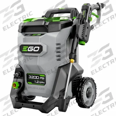 EGO Cordless Pressure Washer: Cart, 3,200 psi, 2 gpm Flow Rate - Cold Water Pressure Washers