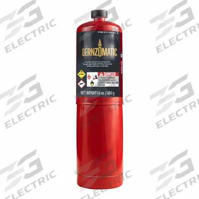BERNZOMATIC Fuel Cylinder: Oxygen, 1.4 oz - Filled Oxygen Cylinders