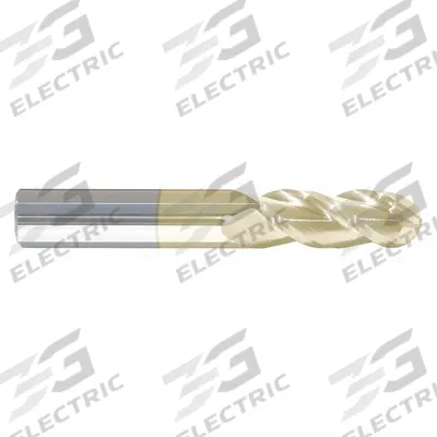 APPROVED VENDOR Ball End Mill: Carbide, ZrN Coated, 3 Flute, 5/8" Mill Dia, 1-5/8" LOC - Carbide Ball End Mills for Aluminum
