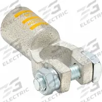 WESTWARD Battery Terminal: Straight, Crimp, 4/0 ga, Yellow Color, Positive, Copper, 1 in Overall Wd (MPN 23PC84). Key specifications — Contact Material: Copper; Alignment: Straight; Color Code: Yellow; Connection Type: Crimp; Gauge: 4/0 ga; Polarity: Positive; Brand: WESTWARD.