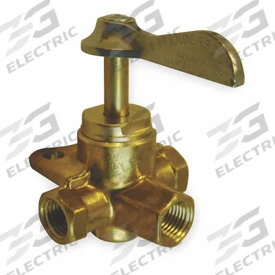 WEATHERHEAD Multiple Shut-Off Valve: For Fluids Media, 4-Way, 1/4 in Pipe Size, Brass - 4-Way Brass Plug Valves