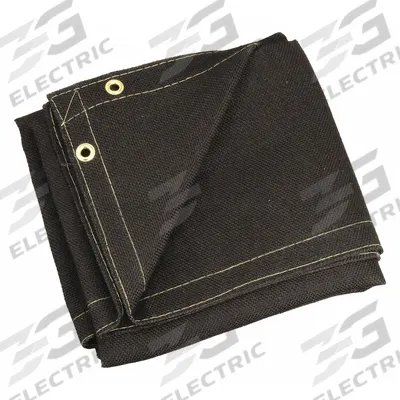 STEINER Welding Blanket: Acrylic-Coated Fiberglass, 3 ft Wd, 4 ft Lg, Black - Medium-Duty Acrylic-Coated Fiberglass Welding Blankets