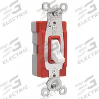 PASS & SEYMOUR Wall Switch: Toggle Switch, Single Pole, Maintained, White, 120/277V AC, 15 A (MPN PT15AC1w). Key specifications — Brand: PASS & SEYMOUR; Illuminated: No; Voltage Rating: 120/277V AC.