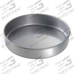 CHICAGO METALLIC Round Cake Pan: Round Cake Pan Pan, Aluminized Steel, Glazed, 10 in Overall Dia (MPN 41025). Key specifications — Bead Closure: Closed Bead; Coating: Glazed; Pan Style: Round Cake Pan; Perforation: Solid; Brand: CHICAGO METALLIC; Color: Silver; Material: Aluminized Steel; NSF Certified: No.
