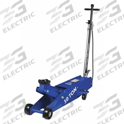 OTC Trolley Floor Jacks: Steel, Manual Handle, Air/Mechanical, 10 ton Load Capacity