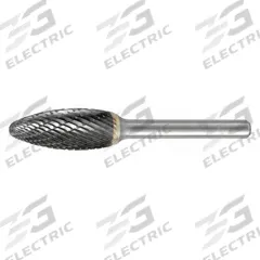 WIDIA Carbide Bur: Flame, SH-07, Double Cut, 3/4" x 1 5/8" Head, 1/4" Shank (MPN M41451). Key specifications — Trade Number: SH-07; Brand: WIDIA METAL REMOVAL.