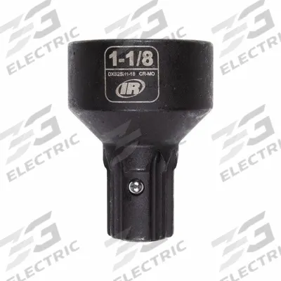 INGERSOLL RAND Impact Socket: SAE, 1 1/8 in Socket Size, 6-Point, Std - Insider & DXS Impact Sockets