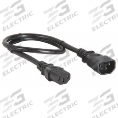 APC BY SCHNEIDER ELECTRIC Power Cord: 2 ft Lg, 3/16, C14 Plug, C13 Receptacle, H05VV-F, Rubber (MPN AP9890). Key specifications — Brand: APC BY SCHNEIDER ELECTRIC; Jacket Material: Rubber.