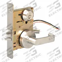 TOWNSTEEL Door Lockset: Storeroom Lever Locksets, Chrome, ADA Compliant, Electrical (MPN MSS-242-S-DC-626). Key specifications — Ligature Resistance: Not Ligature-Resistant; Brand: TOWNSTEEL; Visual Indicator Message: No Message; Lockset Style: MS Sentinel; ADA Compliant: Yes; Finish: Satin Chromium-Plated.