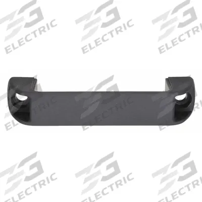 MONROE PMP Pull Handle: Unthreaded Holes, Plastic, Black, M8 Screw Size, 0.28 in - Standard Pull Handles