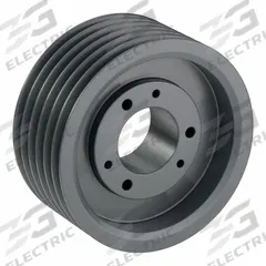 APPROVED VENDOR V-Belt Pulley: 5V975, 6 Groove, 9.75 in OD, Bushed Bore, E, For 5V/5VX Belt Section (MPN 65V975E). Key specifications — Pulley Industry Number: 5V975; Pitch Diameter: 9.75 in (5V); For Belt Section (broad, with similar types): 5V or 5VX.