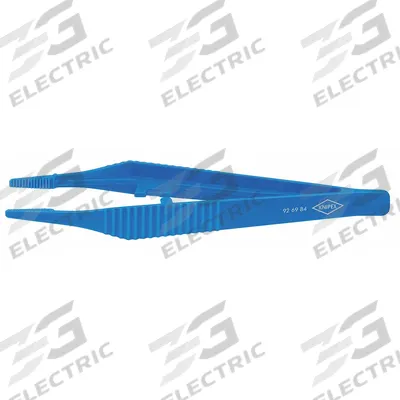 KNIPEX Plastic Tweezers: Plastic, Round, Straight Tip