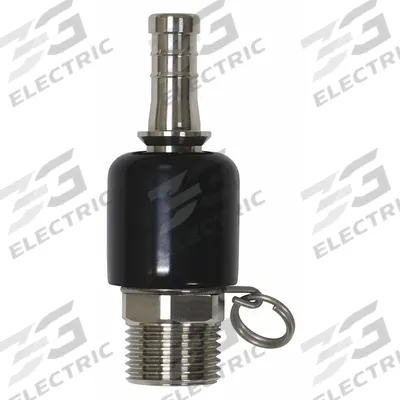 SANI-LAV Swivel Hose Adapter: Stainless Steel, Stainless, 4 in Overall Lg, Barb - Faucet Sprayer Hose Adapters
