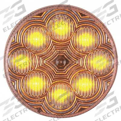MAXXIMA Clearance Marker Light: Clearance Light, LED, Round, Surface Mount, Amber - Clearance Lights