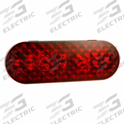 GROTE Stop/Turn/Tail Light: LED, Stop, Turn, and Tail Combo Light, Clear/Red - Stop, Turn & Tail Combination Lights