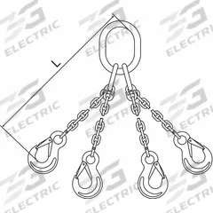 PEWAG Chain Sling: 3/16 in Chain Trade Size, 63 Chain Grade, Stainless Steel, Fixed, 10 ft Sling Lg (MPN 5G63QOS/10). Key specifications — attr994127: PEWAG.