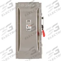 SIEMENS Safety Switch: Non-Fusible, 100 A, Three Phase, 600V AC, 316 Stainless Steel, Indoor/Outdoor (MPN HNF363SS). Key specifications — attr867131: SIEMENS.