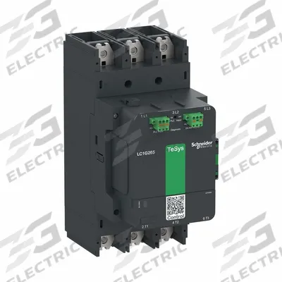 SCHNEIDER Contactor: 3 Poles, 3NO Contacts, 330 A - Non-Reversing IEC Contactors