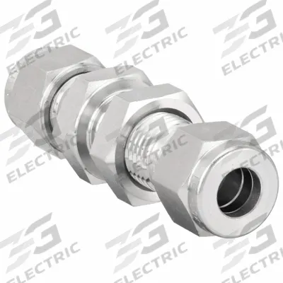 HAM-LET Compression Fitting Union: 10 mm OD x 10 mm OD Fitting Size - Double-Ferrule Stainless Steel Fittings