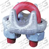 CROSBY Wire Rope U-Bolt Clip: 1/2 in Compatible Rope Dia, Steel, U-Bolt Clip, Forged, Painted (MPN 1010131). Key specifications — Fabrication: Forged; Color: Red; Material: Steel; Brand: CROSBY.