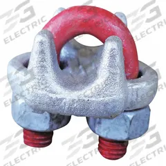 CROSBY Wire Rope U-Bolt Clip: 1/2 in Compatible Rope Dia, Steel, U-Bolt Clip, Forged, Painted (MPN 1010131). Key specifications — Fabrication: Forged; Color: Red; Material: Steel; Brand: CROSBY.