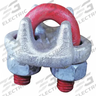 CROSBY Wire Rope U-Bolt Clip: 1/2 in Compatible Rope Dia, Steel, U-Bolt Clip, Forged - U-Bolt Clips