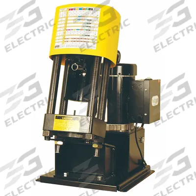 Parker Bench Mount Crimper: 1 1/4 in Max, Corded, 115V, Bench Mount, 60 ton Force - Parker Hydraulic Hose Crimping Machines