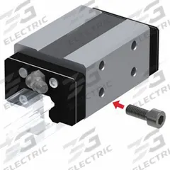 THK Linear Guide Carriage: For 25 mm Rail Wd, Ball, HSR Type Std Guide, 34.5 mm Carriage Ht (MPN HSR25YR1SS). Key specifications — Carriage Material: Carbon Steel; Roller Material: Carbon Steel; Size: 25; Brand: THK; Features: End Seal and Side Seal; Type: HSR Type Standard Guide.