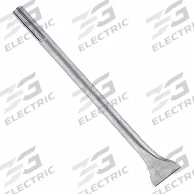 MILWAUKEE Chisel Bit: 2 in Head Wd, 12 in Overall Lg - Chisel Bits for SDS-Max Hammer Drills