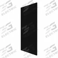 HADRIAN Screen: Solid Plastic HDPE, Plastic, Black, 48 in Ht, 18 in Wd, 1 in Thick, 1 in Overall Dp (MPN X20118-211). Key specifications — Door Swing: Left Hand In/Right Hand Out; Brand: HADRIAN; Color: Black; Finish/Texture: Plastic.
