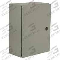 WIEGMANN Enclosure: Steel, 48 in x 36 in x 12 in, NEMA 12/13/3R/4, Solid Cover, Hinged (MPN N412483612C). Key specifications — Closure Method: 1/4-Turn Latch; Brand: WIEGMANN; Knockouts: Not Included.