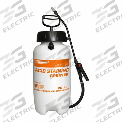 CHAPIN Handheld Sprayer: Spot, 2 gal Tank, Poly Tank, 25 ft Max Spray Distance - Concrete Stain, Dye & Sealant Sprayers
