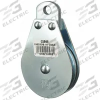APPROVED VENDOR Pulley Block: Fixed, Upright Mount, Pulling, 685 lb Working Load Limit, Wire Rope (MPN 4JX74). Key specifications — Product Type: Pulley Block; Brand: APPROVED VENDOR; Compatible Rope Type: Wire Rope; Pulley Type: Fixed; Attachment Type: Fixed Eye; Operation: Pulling; Bearing Type: Sleeve; Finish: Zinc.