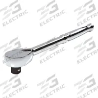 TEKTON Hand Ratchet: Pear, Reversible, 10 1/2 in Overall Lg, Polished, 4° Min Arc Swing, Std Lg (MPN SRH01210). Key specifications — attr1205598: Reversible; attr1205605: Quick-Release Not Included; attr1205626: Polished; attr1228094: Standard Length; attr1205607: Pear; attr1205624: TEKTON.