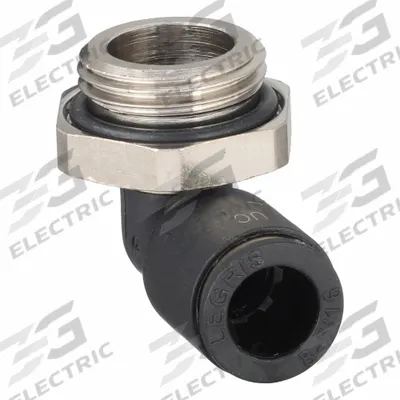LEGRIS Push-Fit Elbow Fitting: 8 mm OD x 3/8 in Pipe Size, Push-to-Connect x MBSPP - Nylon & Nickel-Plated Brass Tube Fittings