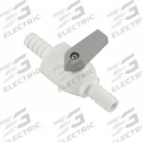 PARKER Manual Two-Way Ball Valve: 1/4 in, Polypropylene, Straight, Barb x Barb, One-Piece, Lever (MPN PBPP4VUC4). Key specifications — Brand: PARKER; Handle: Lever.