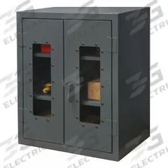 DURHAM MFG Storage Cabinet: 48 in x 24 in x 42 in, Frame, 2 Adj Shelves, Gray, Gray, Swing (MPN HDCC244842-2S95). Key specifications — Base Type: Frame; Cabinet Color: Gray; Frame Assembled: Assembled; Brand: DURHAM MFG.