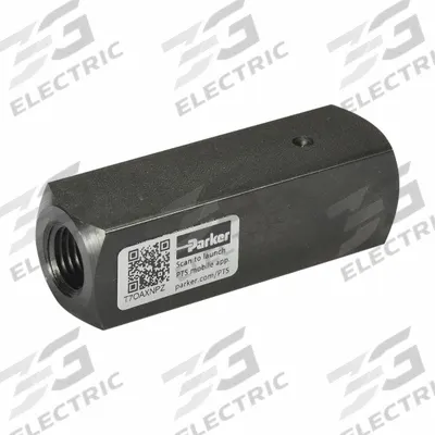 Parker Flow Check Valve: 5,000 psi, 8 gpm, #8 - High-Pressure Check Valves