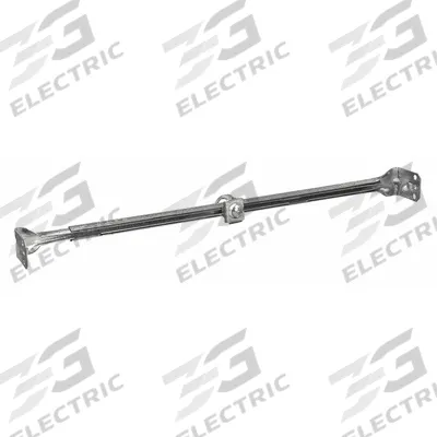 RACO Adjustable Bar Hanger: Steel, Silver, 14.38 in Overall Wd - Mounting Accessories for Electrical Boxes