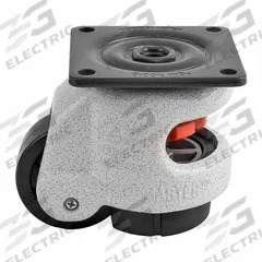 FOOT MASTER Plate Caster: Nylon Tread, 50 mm Wheel Dia, 82 mm Mounting Ht, 551 lb Load Capacity (MPN GDN-60F). Key specifications — Brand: FOOT MASTER; Frame Color: White.