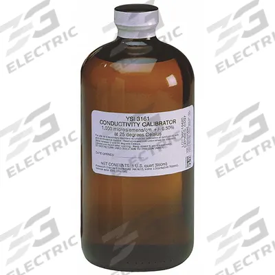 YSI Conductivity Calibration Solution: Lab, 1 qt Volume, 1,000 us/Cm, 3161 - Conductivity Standards