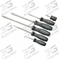 ABILITY ONE Integrated Hex Bolster Screwdriver Set: 1-10 Pieces, 6 Pieces, Slotted Tip, Cushion Grip (MPN 5120-01-630-1174). Key specifications — attr1205274: ABILITY ONE; attr1205269: 3/16-3/8 in.