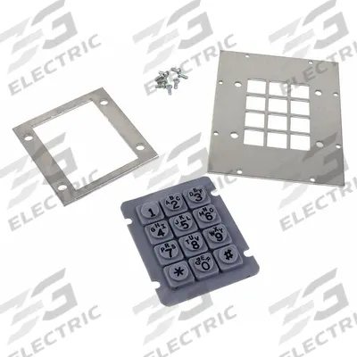 HUBBELL GAI-TRONICS Keypad Seal Door Kit: Plastic, Keypads, 246C, Gray, Keypad Seal Kit