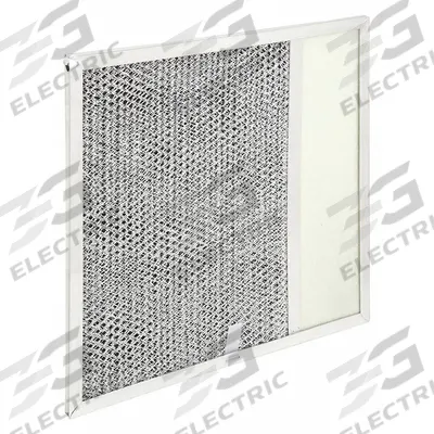 GRAINGER Range Hood Filter: 12 in x 12 in x 1 in, Aluminum - Kitchen Exhaust Fan Mesh Air Filters