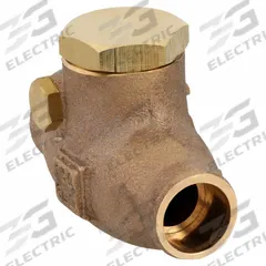 MILWAUKEE VALVE Swing Check Valve: Swing, Inline Valve Body, 1/2 in Pipe Size, Sweat x Sweat, Bronze (MPN 1510T 1/2). Key specifications — Brand: MILWAUKEE VALVE.