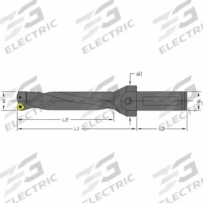 ULTRA-DEX USA Indexable Insert Drill: UD-0625-4D-063-C (MPN 926-000-016) - Indexable Drill Bits for General Drilling