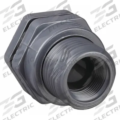 HAYWARD Bulkhead Tank Fitting: PVC Body, 1 1/4 in Female NPT Threaded Inside - PVC Through-Wall Fittings