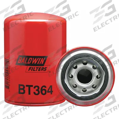 BALDWIN FILTERS Hydraulic/Oil Filter: BT364, LF654, 1-12 Thread Size, 5 3/8 in Overall Ht - Spin-On Oil Filters