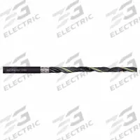 CHAINFLEX Control Cable: 17 AWG, 2 Conductors, Order by the Foot, PVC Jacket, 300 V (MPN CF881-10-02). Key specifications — Conductor Material: Copper; Conductor Configuration: Single; Minimum Bend Radius Factor - Fixed: 7 x OD; Minimum Bend Radius Factor - Flexible: 10 x OD; Includes Ground: No; Minimum Bend Radius Factor - E-Chain: 12.5 x OD; Resistance Properties: Oil and Grease Resistant; Standards: NFPA 79-2012 Chapter 12.9.