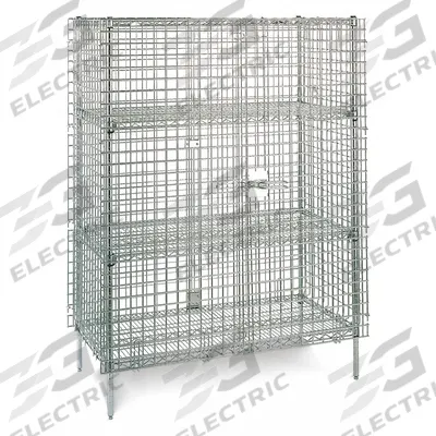 INSTOCK Stationary Security Unit: 36 in Overall Lg, 24 in Overall Wd, 5 5/8 ft Overall Ht - Lab Carts